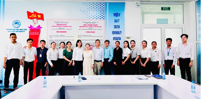 KHOA NÔNG NGHIỆP VÀ THỦY SẢN, TRƯỜNG ĐẠI HỌC BẠC LIÊU TIẾP ĐÓN ĐOÀN KHẢO SÁT CỦA TRUNG TÂM TƯ VẤN CHÍNH SÁCH NÔNG NGHIỆP - VIỆN CHIẾN LƯỢC, CHÍNH SÁCH VÀ MÔI TRƯỜNG
